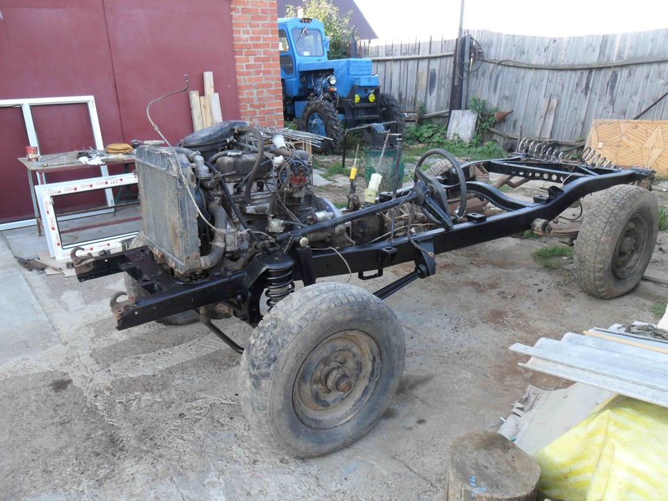 Покраска рамы и замена саленблоков передней подвески — ГАЗ 69, 2,4 л ...