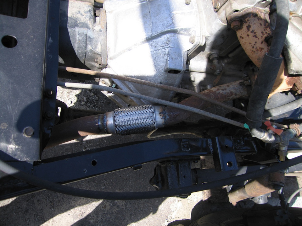 Гофра в глушитель и бак Волга — УАЗ 3909, 2,5 л, 1998 года | своими ...