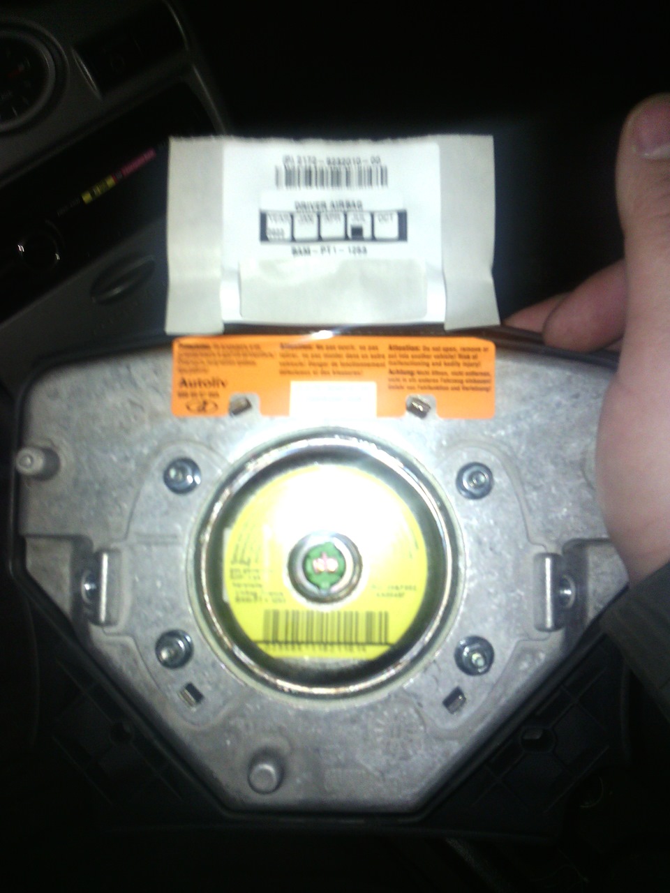 Обтяжка руля "Кожей" кожа-рулит! — Lada Приора универсал, 1,6 л, 2011 ...