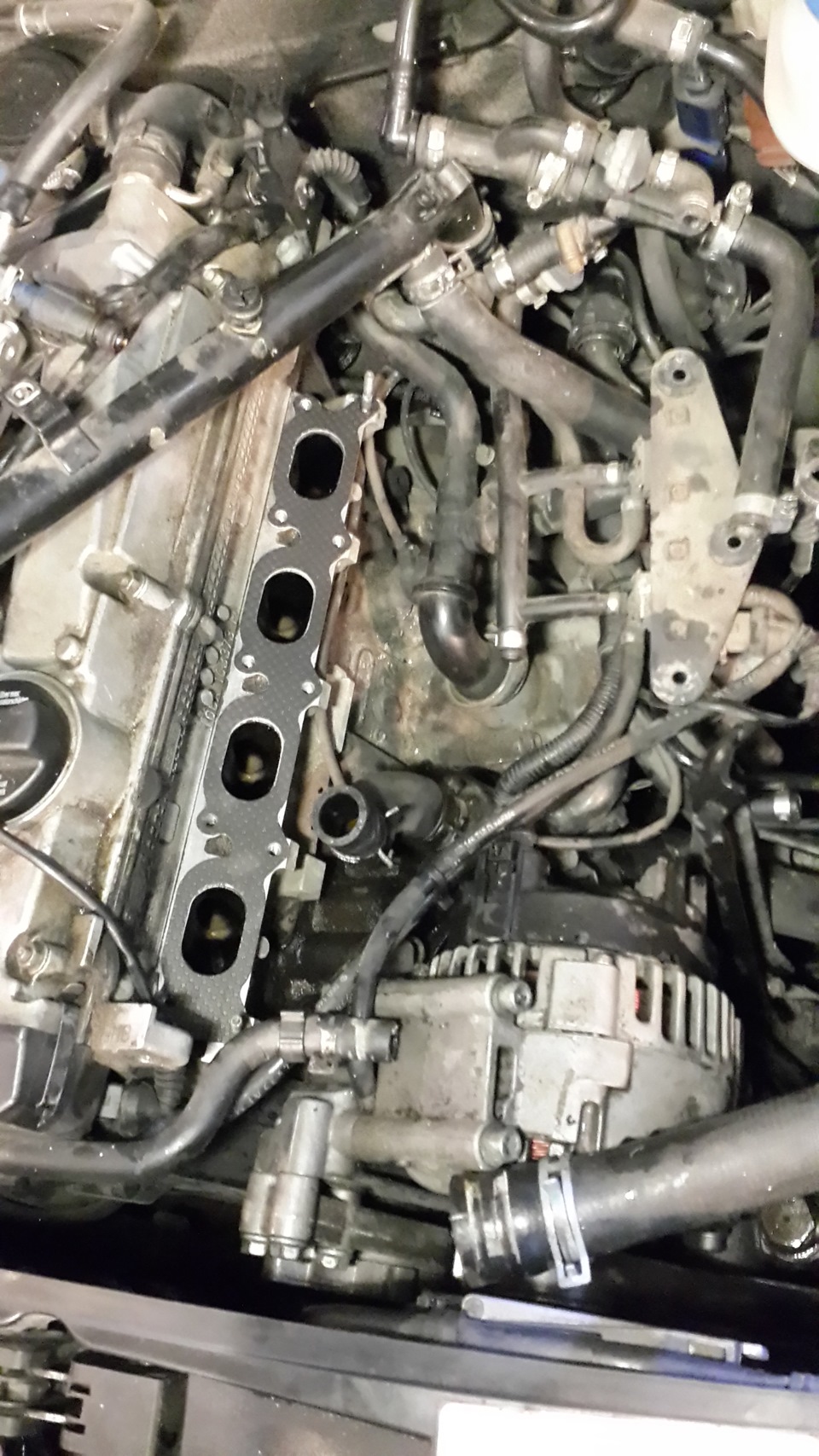 Замена направляющей щюпа — Audi A4 (B6), 1,8 л, 2004 года | своими ...