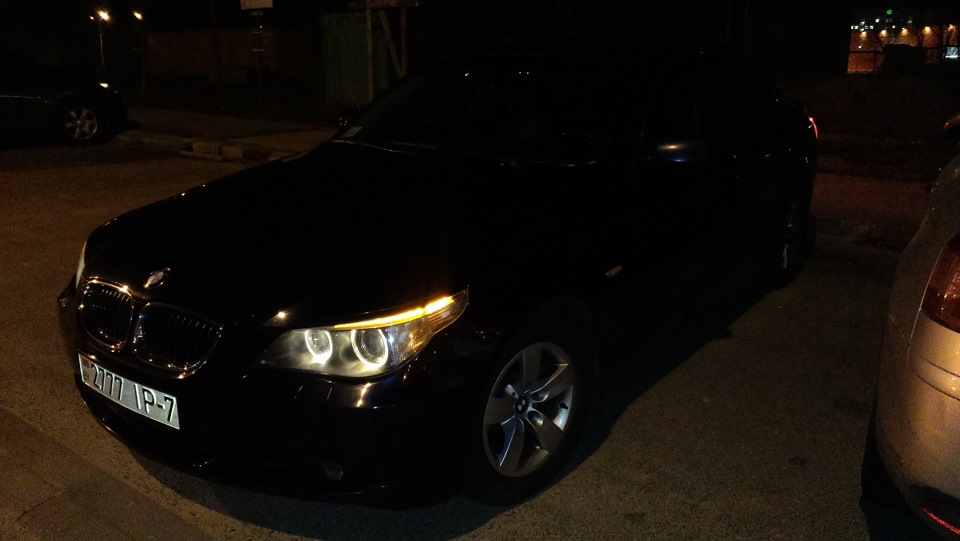 Ночные фото — BMW 5 series (E60), 2,5 л, 2004 года | фотография | DRIVE2