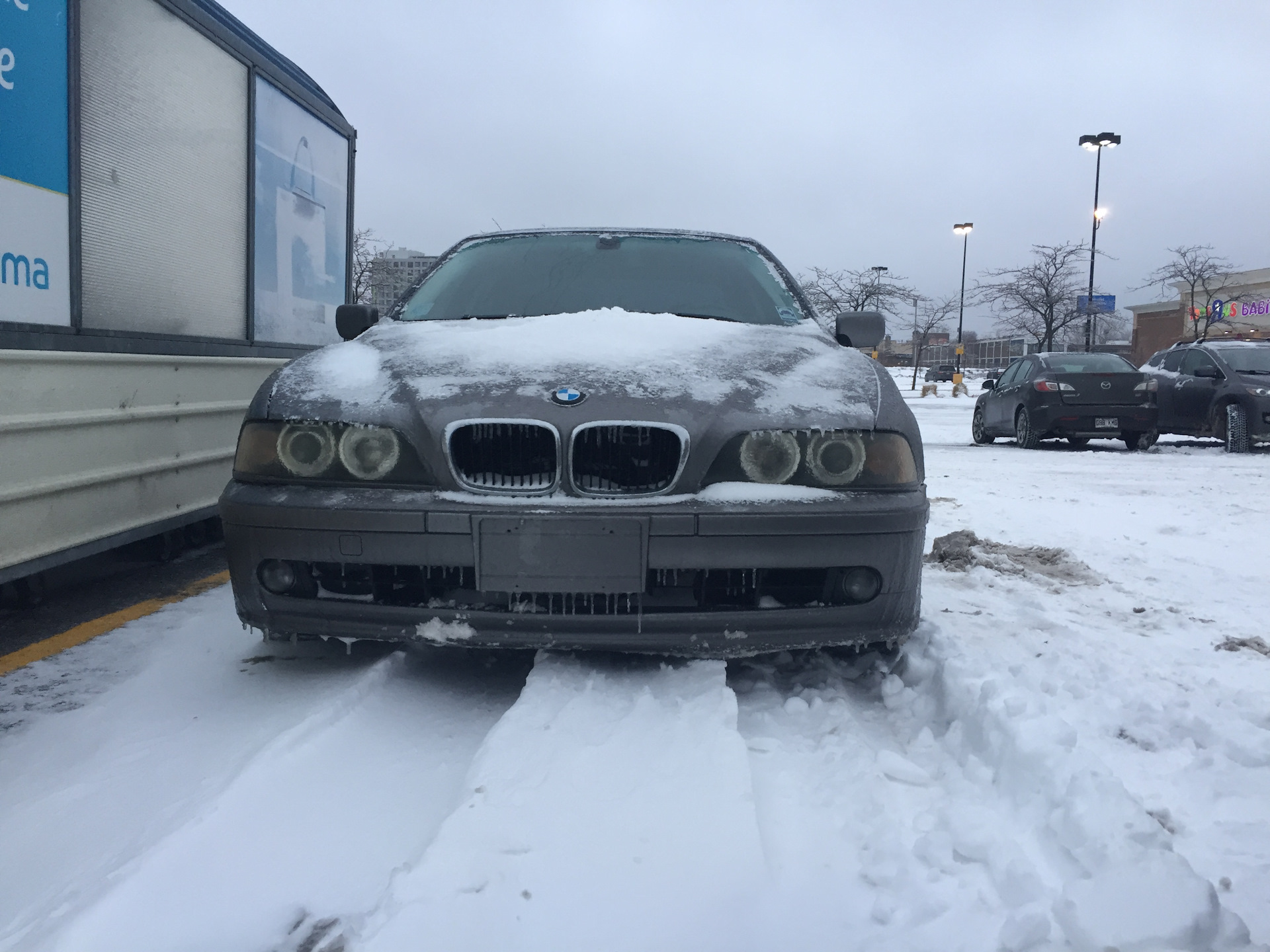 BMW e39 зима