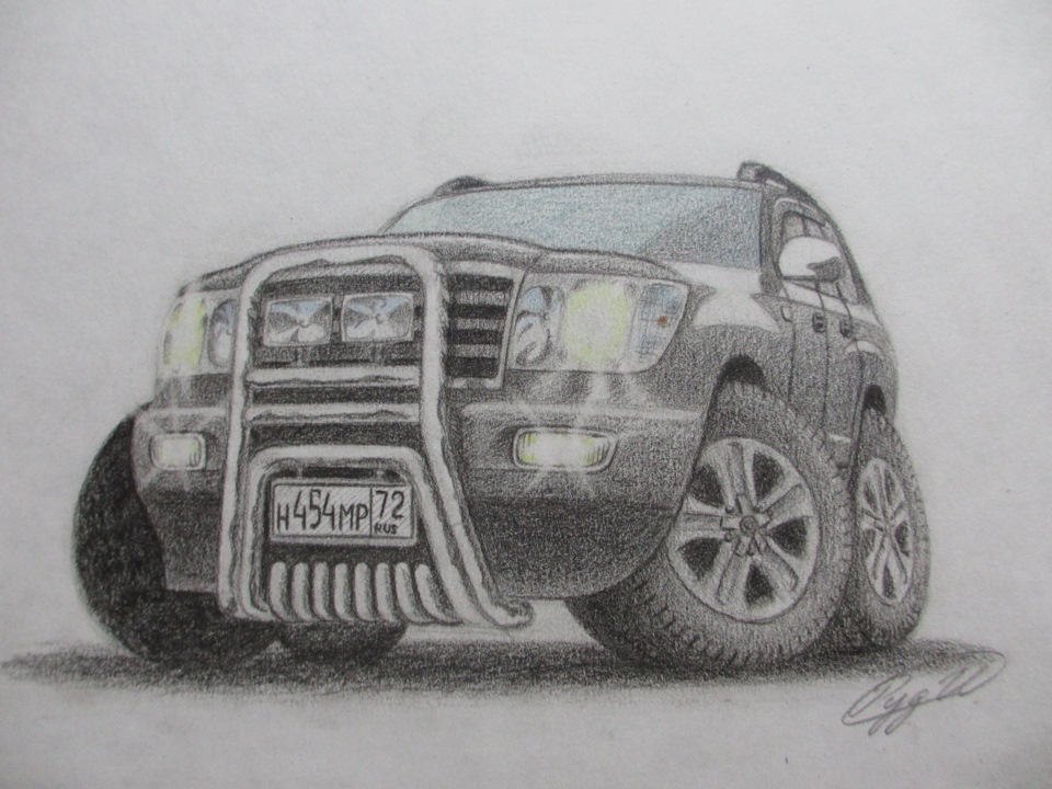 Как нарисовать land cruiser