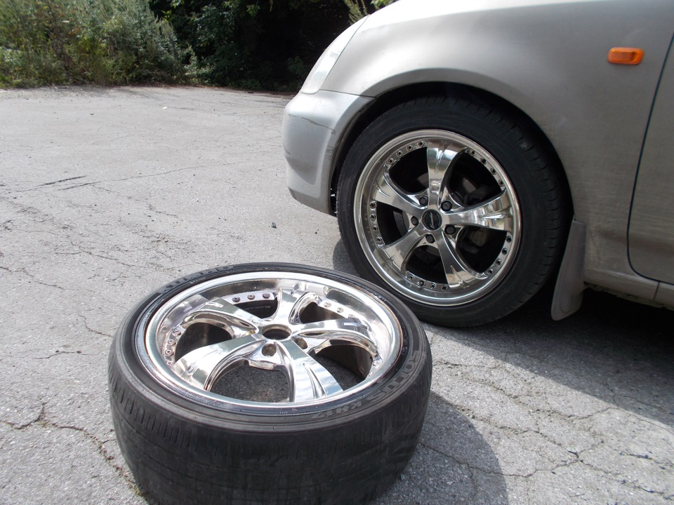 Обновили диски "Хромом" — Honda Stream (RN1-5), 2 л, 2001 года ...