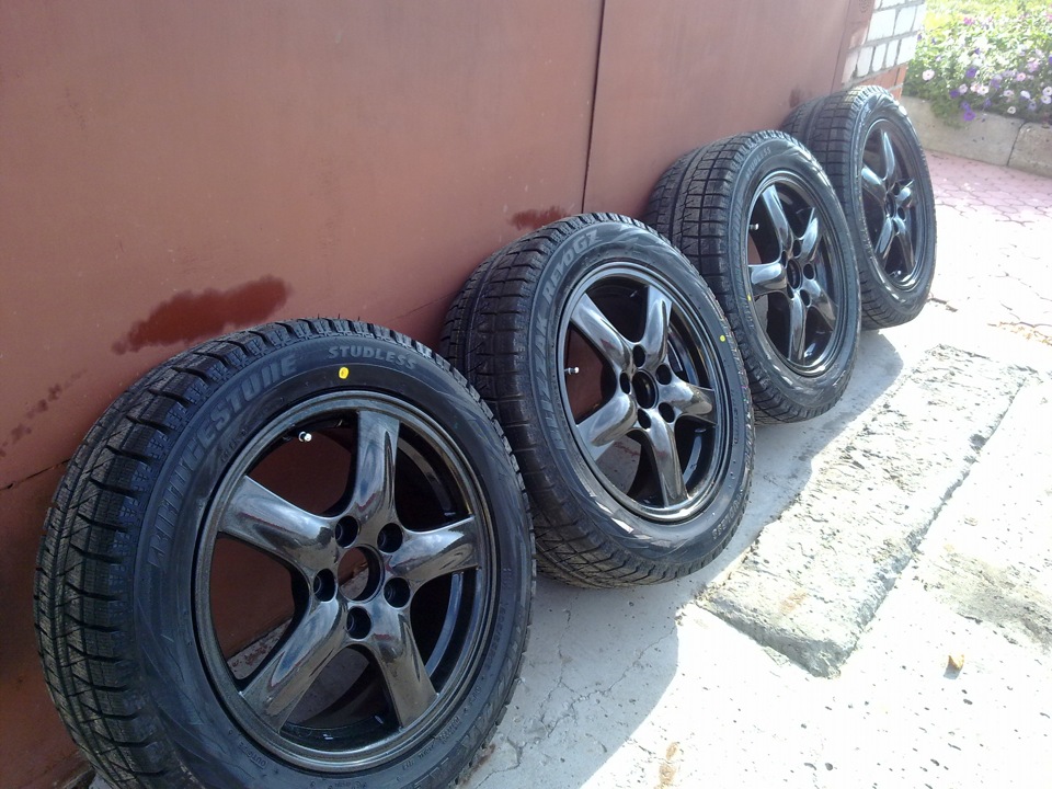 Красим диски и одеваем зиму) — Honda Accord (7G), 2 л, 2005 года ...