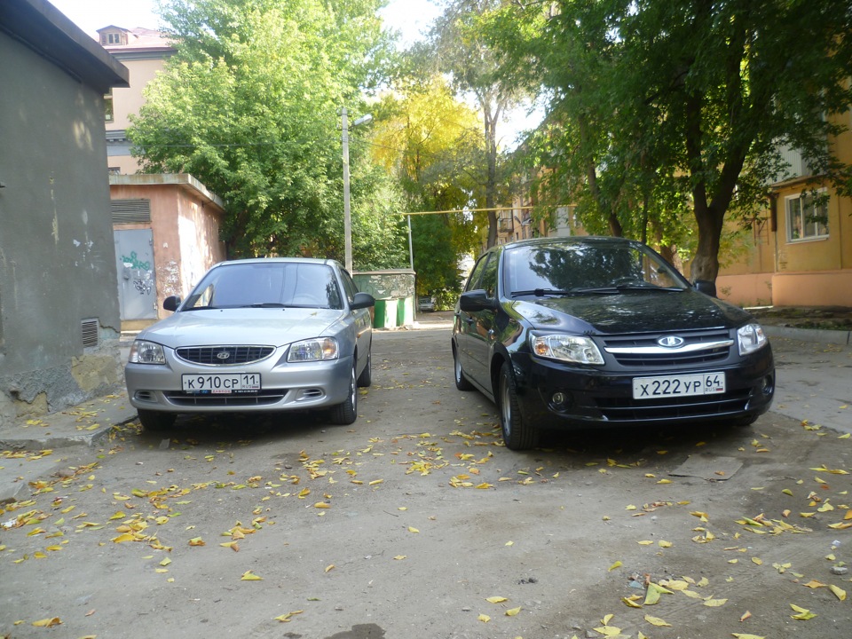 Гранта или Акцент? — Hyundai Accent (2G), 1,6 л, 2005 года | встреча ...