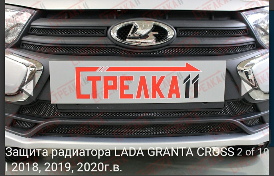 Защитная сетка — Lada Гранта (2G) FL, 1,6 л, 2020 года | аксессуары ...