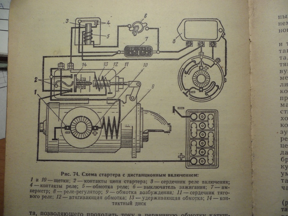 Реле стартера луаз схема подключения