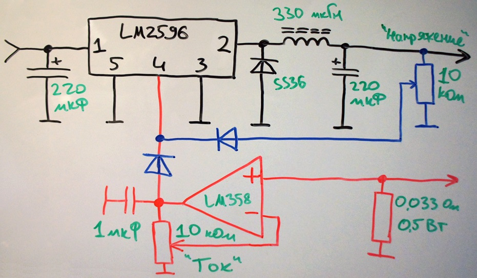 Стабилизатор тока на lm358