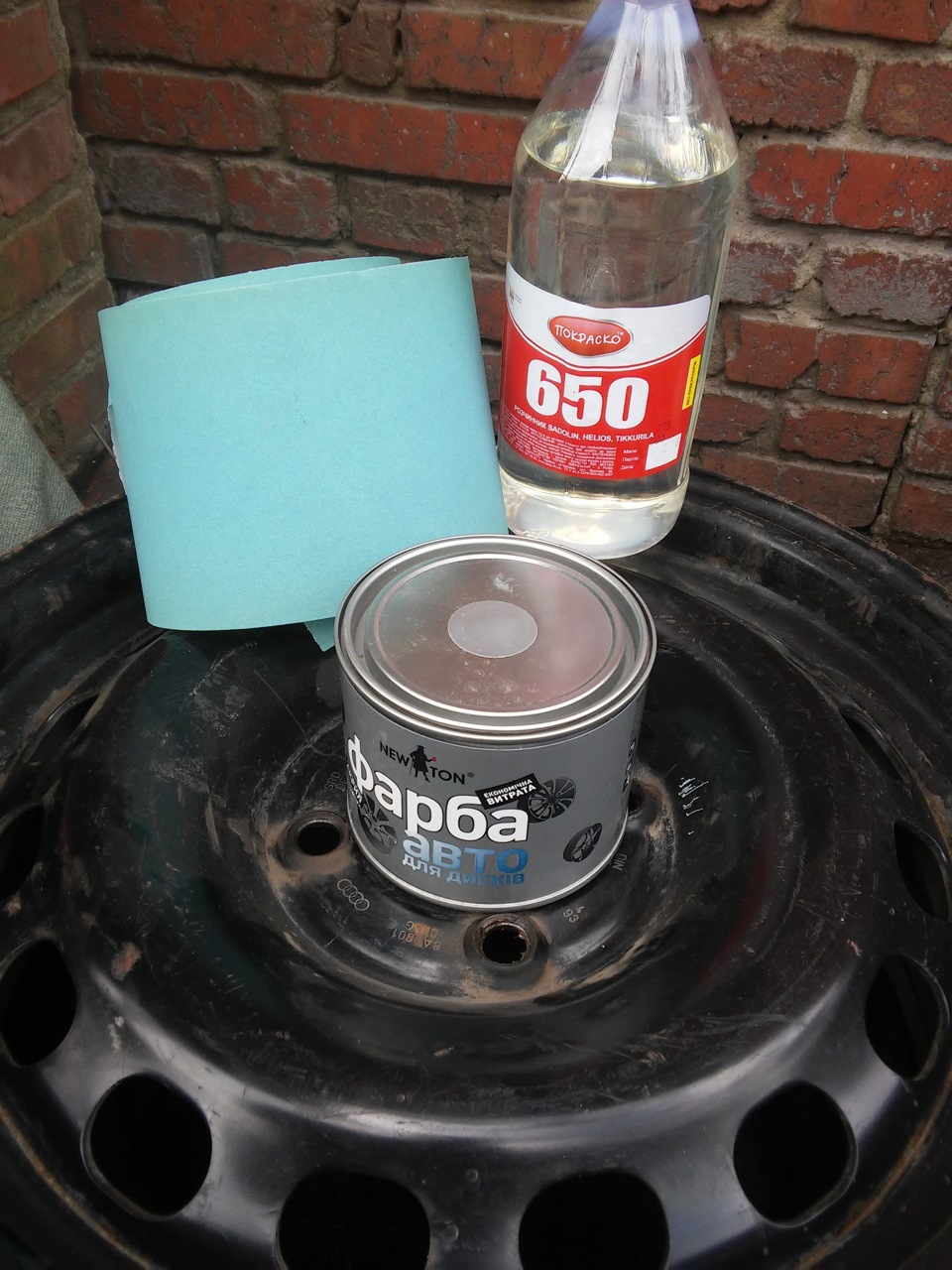 Покраска дисков — Москвич 2141, 1,6 л, 1992 года | колёсные диски | DRIVE2