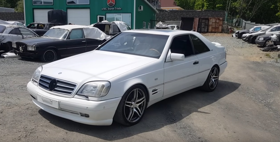 Мерседес w140 белый