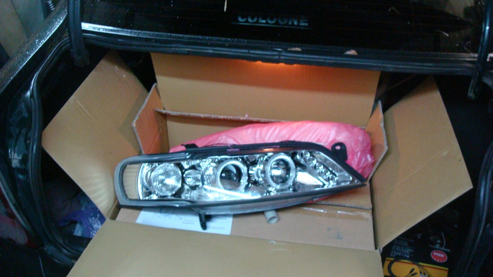 Передня оптика "ангельские глазки" & ксенон 4300 в линзу — Opel Vectra ...
