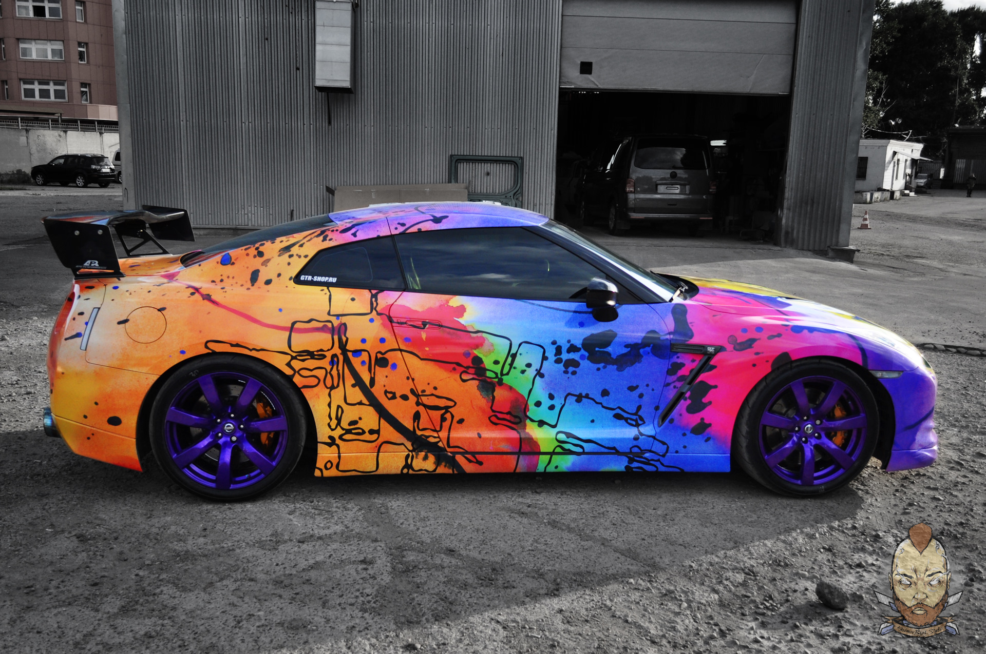 nissan skyline gtr r35 aerography