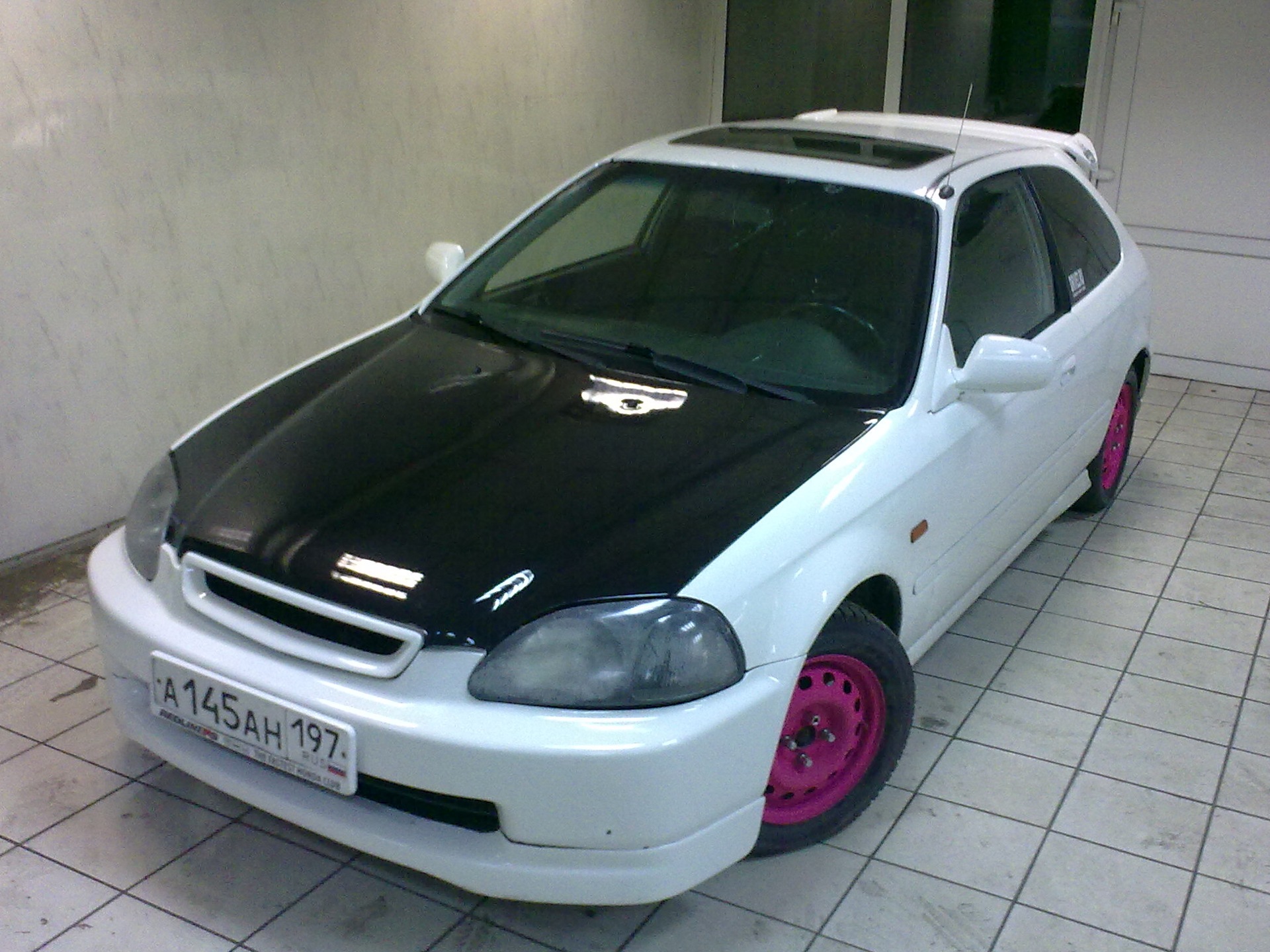 зимняя штамповка — прокачка… :) — Honda Civic Hatchback (6G), 1,6 л, 1996  года | колёсные диски | DRIVE2