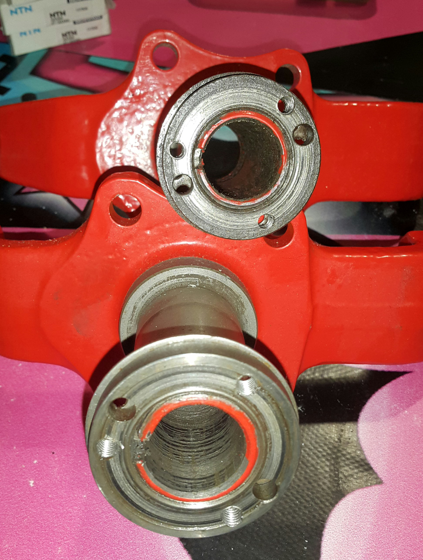 Покраска ступицы и цапф — Isuzu Trooper (2G), 2,6 л, 1991 года | своими ...