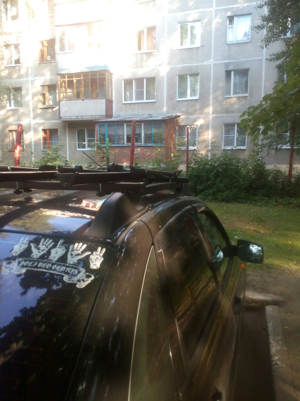 Рейлинги на крыше или заказ из Тольятти. — Lada Гранта, 1,6 л, 2013 ...