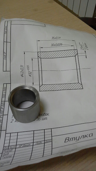 Капролоновая втулка рулевой рейки калина чертеж