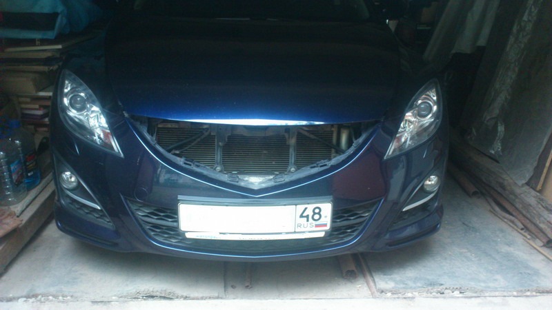 Как снять решетку радиатора мазда 6 gh Сетка в решетку - Mazda 6 (2G) GH, 1,8 л, 2010 года тюнинг DRIVE2