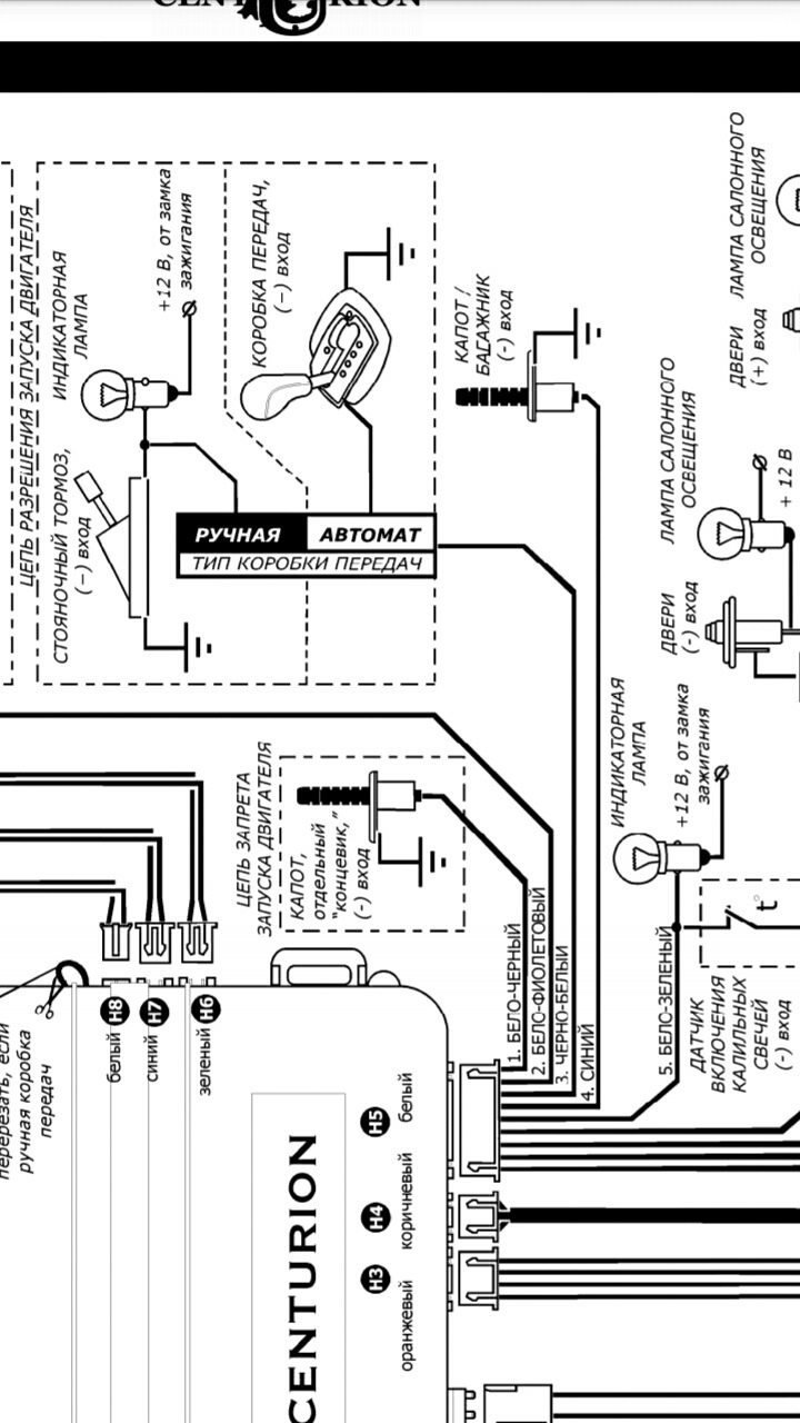 Центурион 06 схема подключения