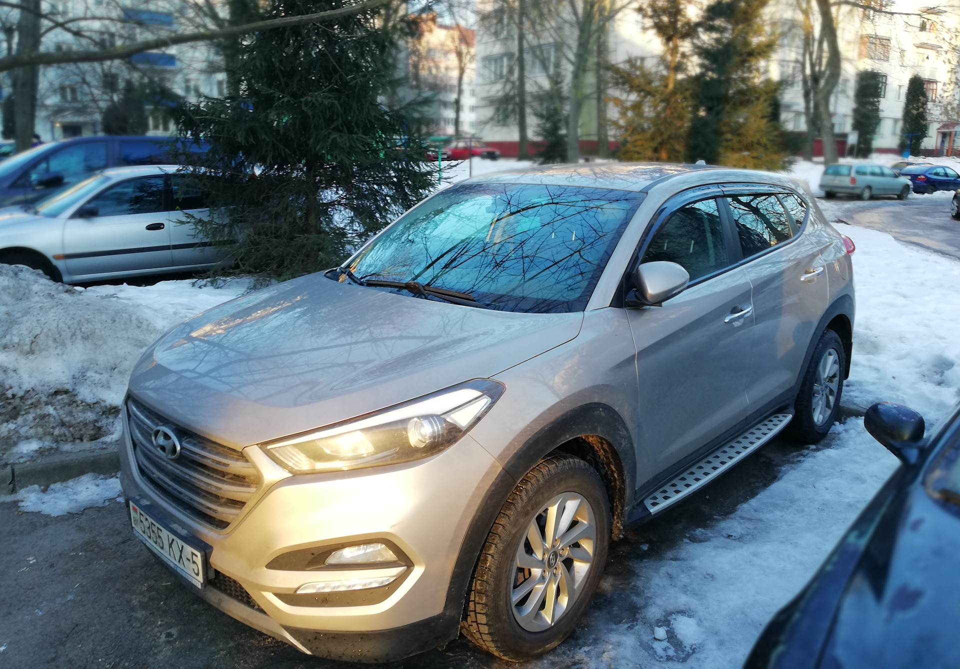 Самостоятельная установка порогов на Hyundai TucsonTL — Hyundai Tucson  (TL), 2 л, 2016 года | своими руками | DRIVE2