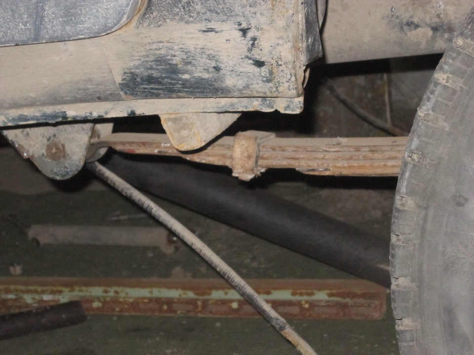 Установка заднего моста закончена.Остался крепёж амортизаторов. — ИЖ ...