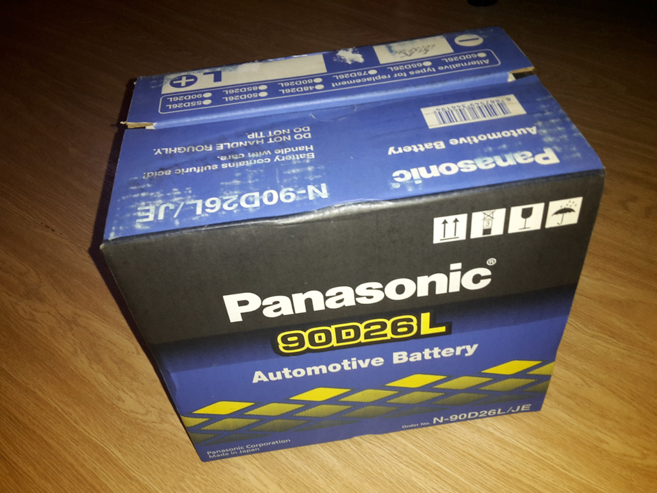 Выбор сделан АКБ Panasonic Standart JE (62Ач, о/п)90D26L — Toyota Camry ...