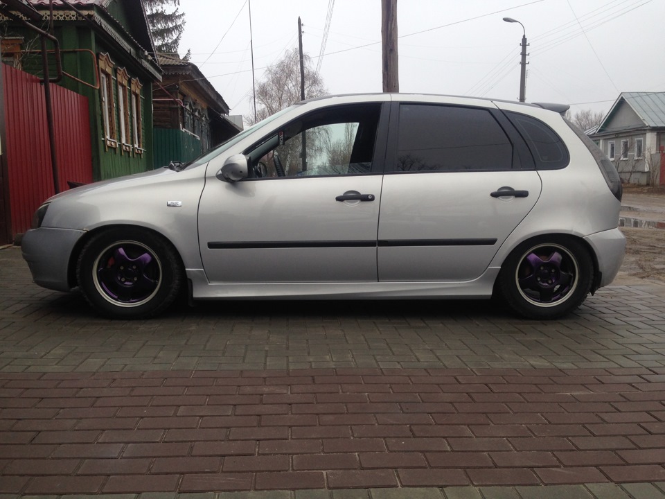 Пороги калина-спорт — Lada Калина хэтчбек, 1,6 л, 2007 года | стайлинг ...