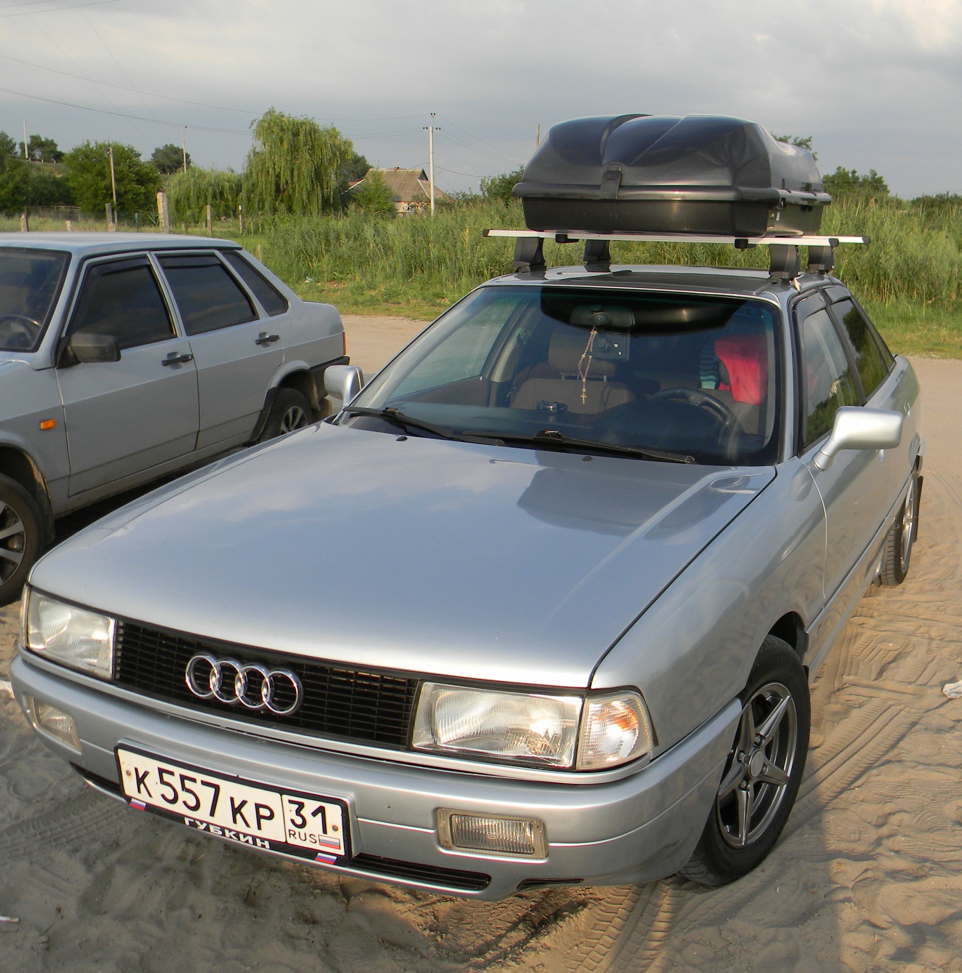 Багажник и бокс на крышу. — Audi 80 (B3), 1,8 л, 1989 года | аксессуары |  DRIVE2