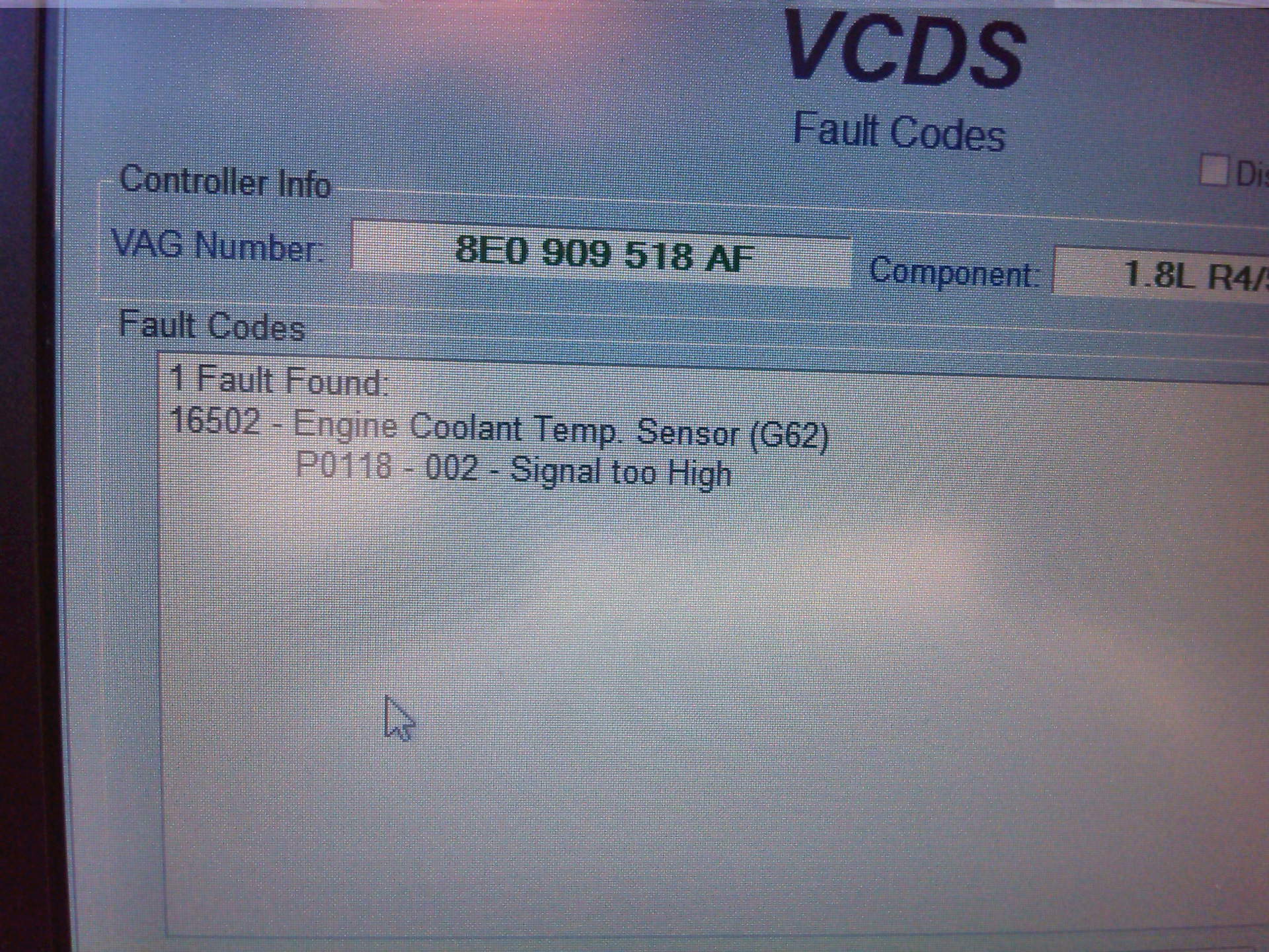 vag fault code 01502