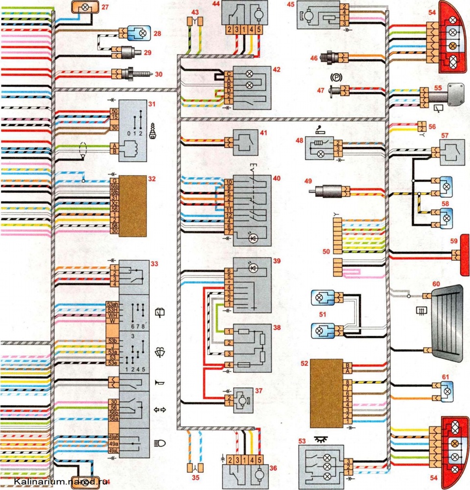 Лада калина схема электрооборудования
