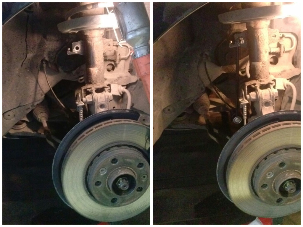 Замена стойки стабилизатора — Renault Fluence, 1,6 л, 2011 года ...