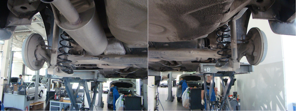 Задний комплект пружин установлен на место. — Volkswagen Polo Sedan