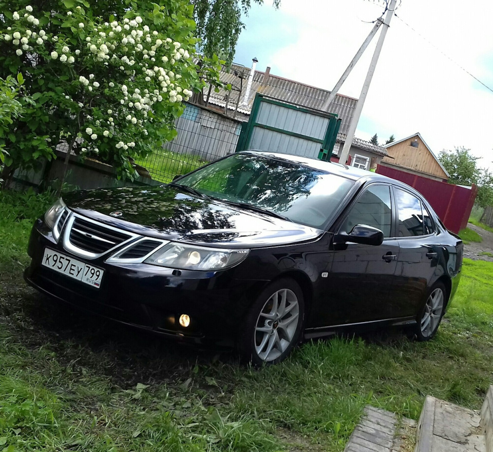 Покрытие жидким стеклом. — Saab 9-3 (2G), 2 л, 2008 года | своими ...