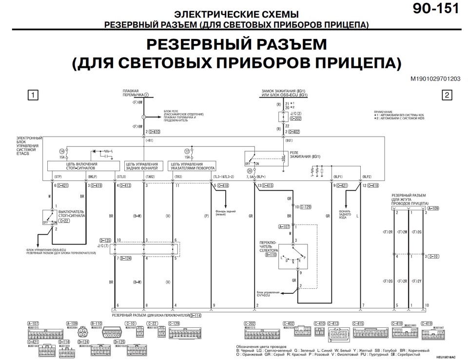 Аутлендер 3 схема электрическая