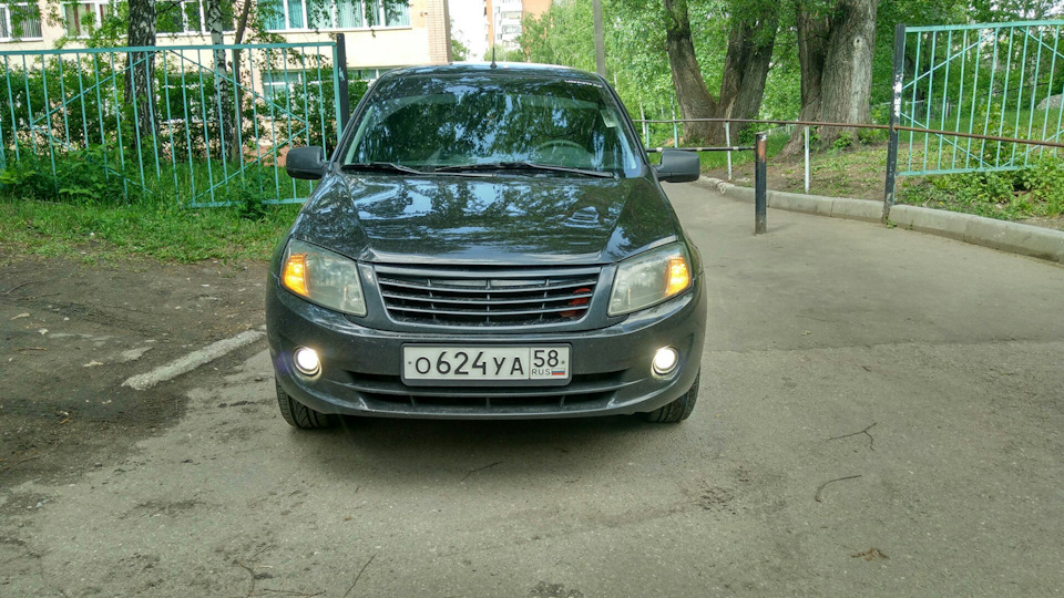 Меняем местами ДХО и поворотники — Lada Гранта, 1,6 л, 2014 года ...