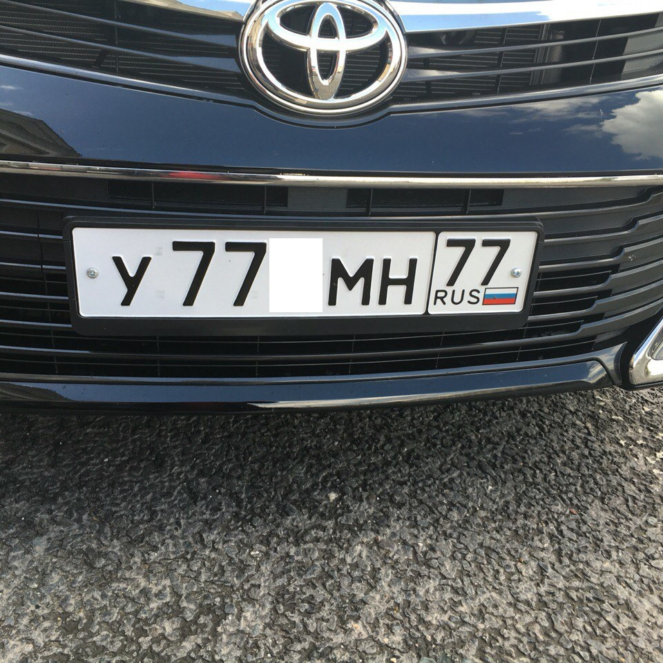 Рамки. — Toyota Camry (XV50), 3,5 л, 2016 года | аксессуары | DRIVE2