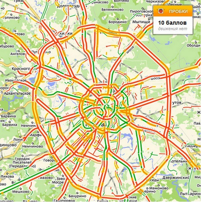 Показать пробки. Пробки 10 баллов Москва. МКАД на карте Москвы. Карта дорог Москвы пробки. Самые загруженные дороги Москвы карта.