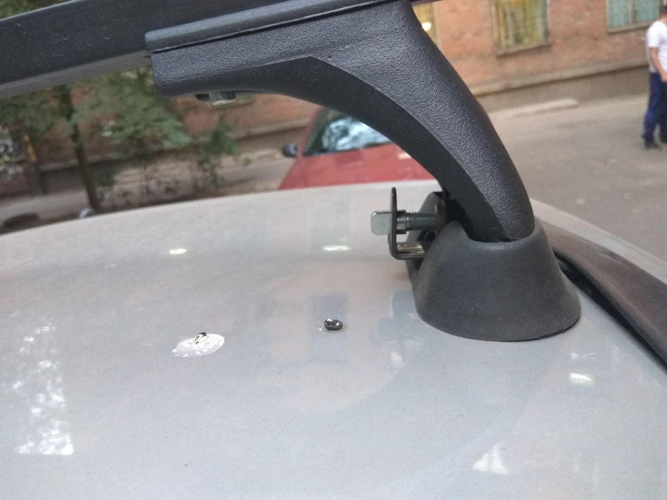 Установка верхнего багажника — FIAT Punto II, 1,3 л, 2008 года ...