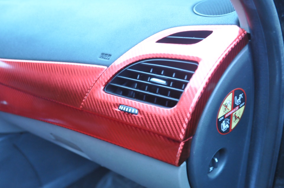 Оклейка карбоном передней панели! — Renault Fluence, 1,6 л, 2012 года ...