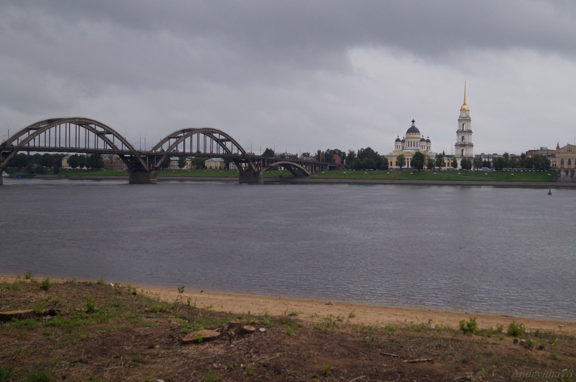 мост через волгу в калязине