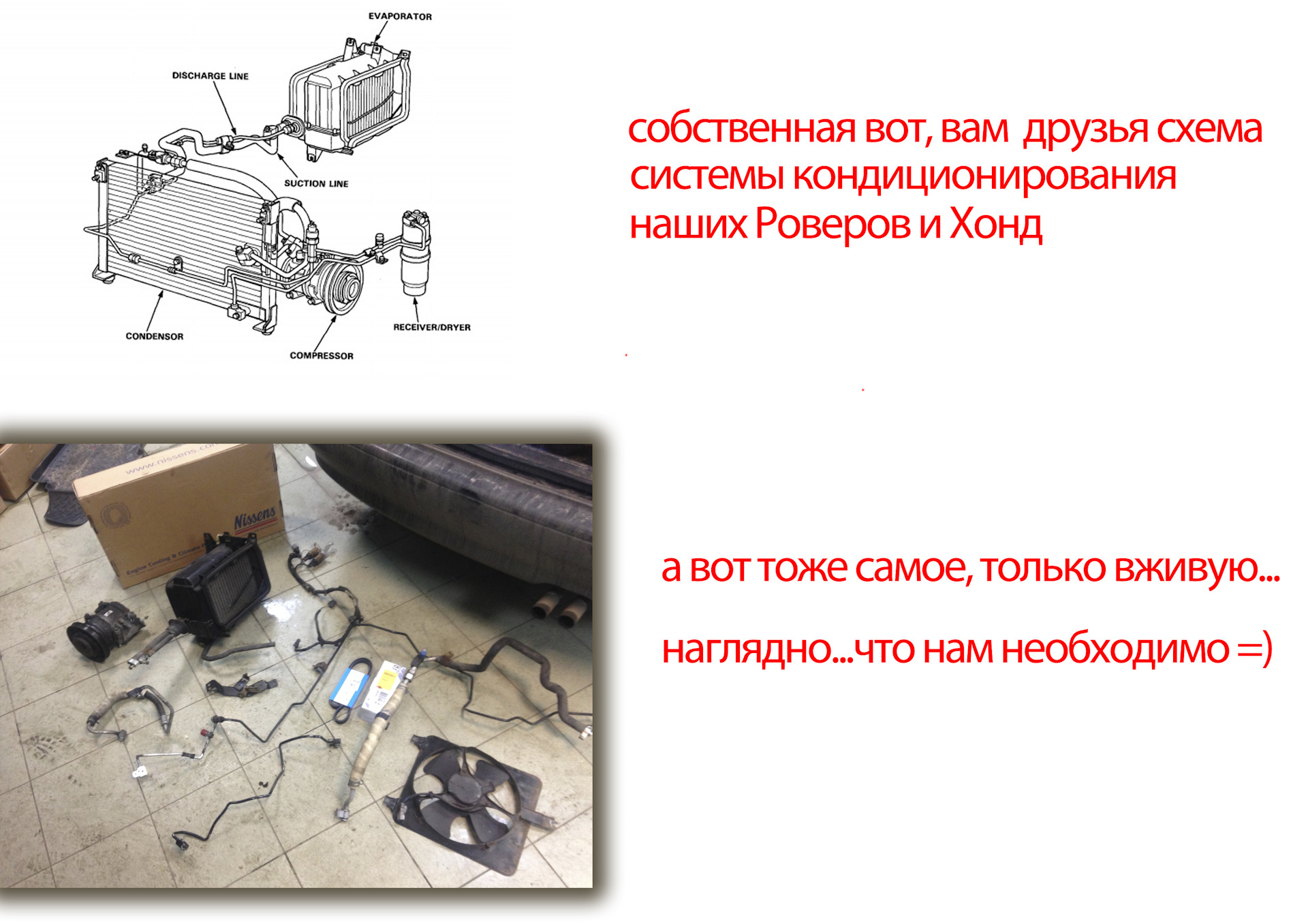 Установка Кондиционера и полная ревизия системы отопления! — Rover 600, 2  л, 1995 года | своими руками | DRIVE2