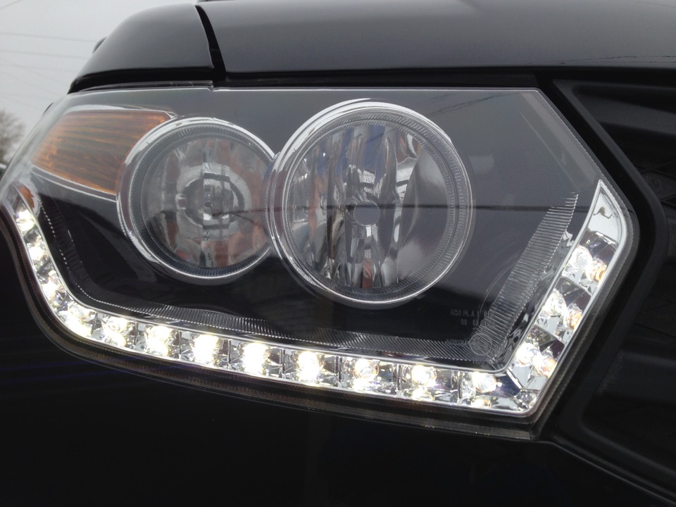 бронирование фар пленкой и тонированная полоса на лоб — УАЗ Patriot, 2 ...