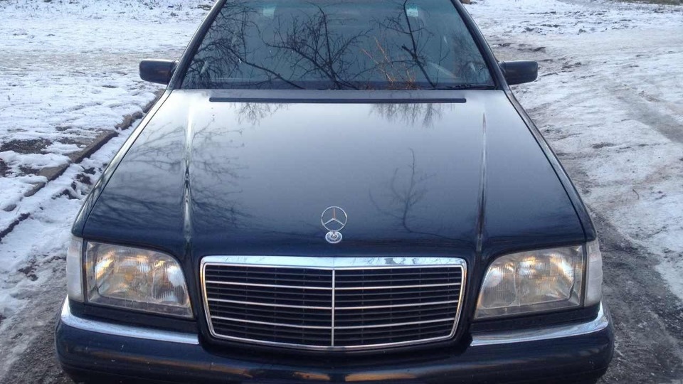 Mercedes Benz w140 зима