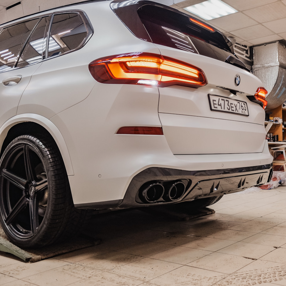 Насадки выхлопа — наконецто 🏽 — BMW X5 (G05), 3 л, 2019 года тюнинг DRIVE2