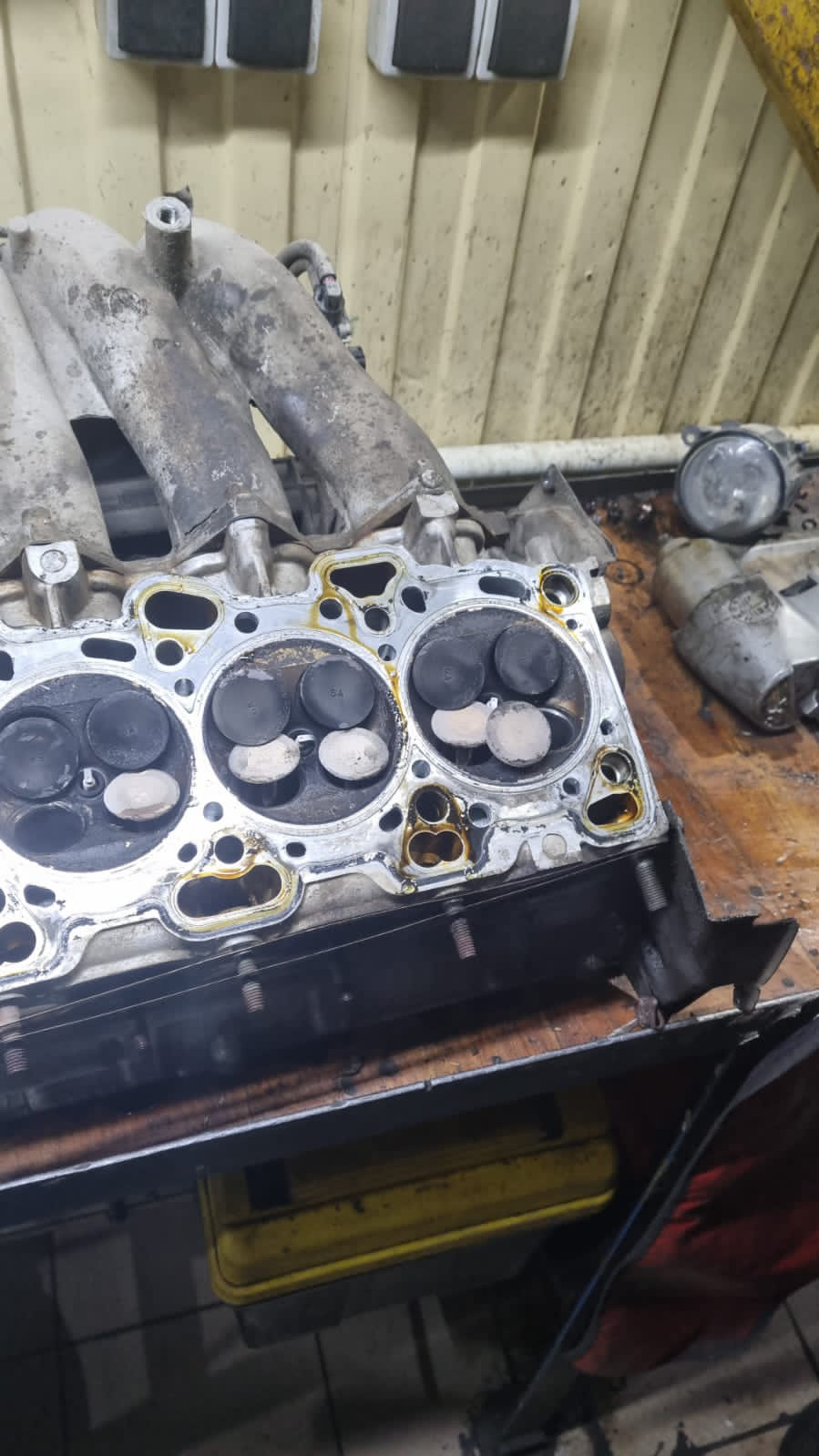 Загнуло клапана. Порвался балансировочный ремень — Hyundai Santa Fe (1G ...