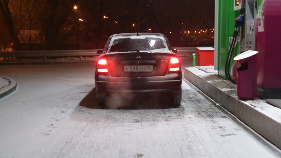 задняя противотуманка и новый член семьи))) — Opel Astra G, 1,6 л, 2002 ...