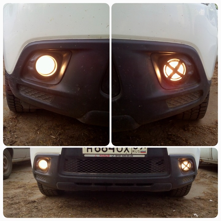 Замена стекла на противотуманной фаре. — Mitsubishi ASX, 1,6 л, 2011 ...