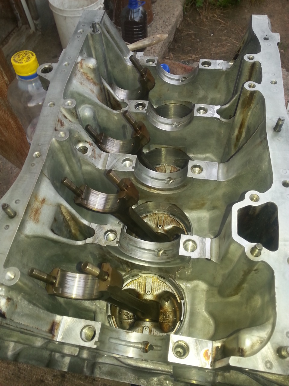 капитальный ремонт ч.9 —установка поршней и коленвала — Honda CR-V (RD1 ...