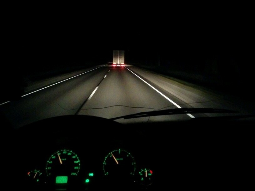 Ночная Дорога Вид Из Машины