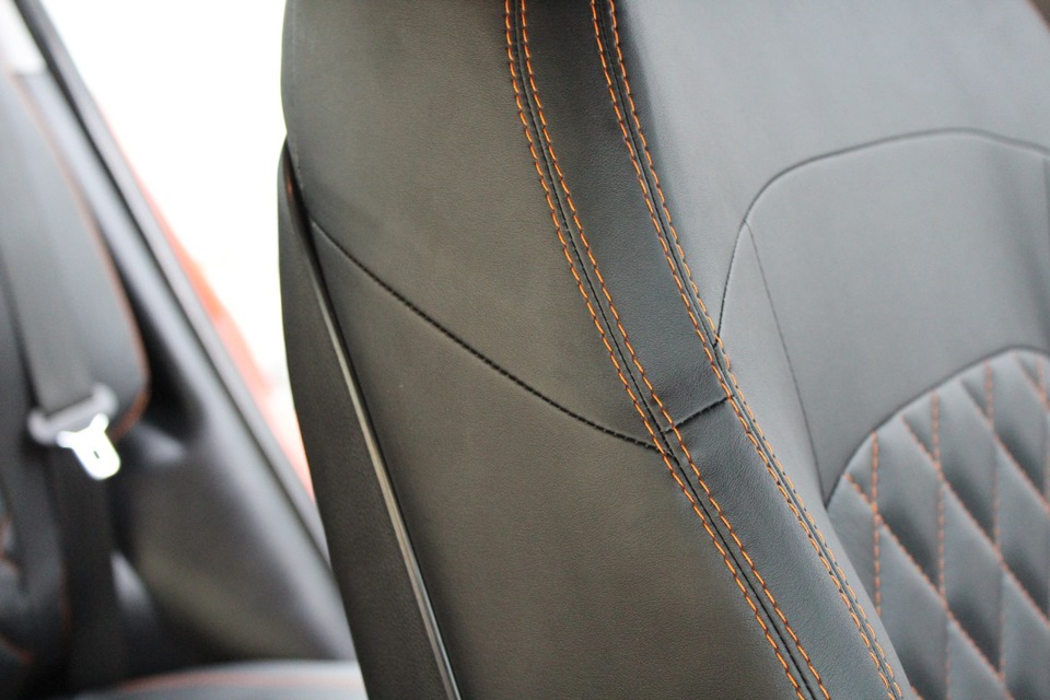 Пошив и установка каркасных чехлов из экокожи для Kia Sportage ...